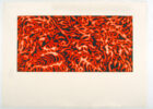Lava Flow | 1987 etching & aquatint 22x30" ed. 8 red/4 blue/4 orange 1987