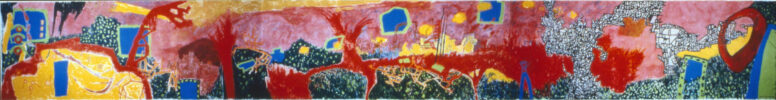 Inland Romance: Gary, Indiana (1) | 2002 acrylic on canvas 101x774" 2002