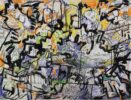 Xplosion of Transport | 1996 India ink oil crayon pastel 38.25x50.25" 1996